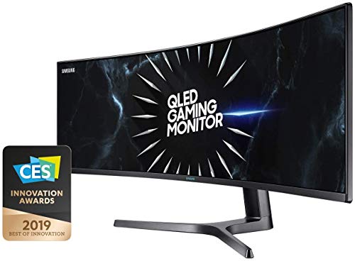 Samsung Odyssey Ultra Wide DQHD Gaming Monitor C49RG94SSR, 49 Zoll, VA-Panel, QLED, DQHD-Auflösung, HDR1000, AMD FreeSync 2 HDR, Bildwiederholrate 120 Hz, Reaktionszeit 4 ms, Schwarz