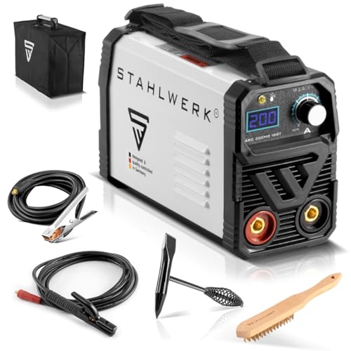 STAHLWERK ARC 200 MD IGBT - Schweißgerät DC MMA/E-Hand/Lift-TIG Welder mit echten 200 Ampere sehr kompakt, Single-Board, 7 Jahre Herstellergarantie